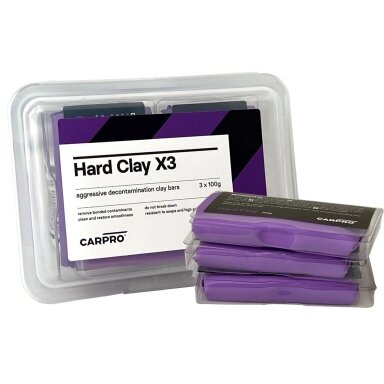 CarPro Hard Clay X3 agresyvaus molio rinkinys