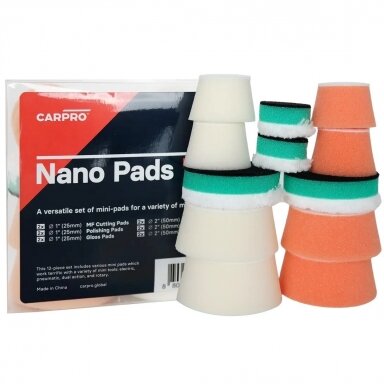 CarPro Nano Pads Kit 25/50mm poliravimo padų rinkinys CarPro Nano Pads Kit 25/50mm poliravimo padų rinkinys
