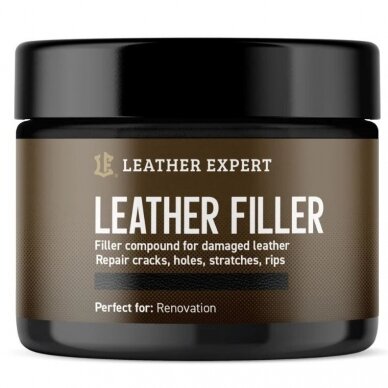 Leather Expert Leather Filler Black lankstus odos glaistas
