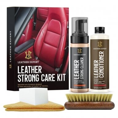 Leather Expert Leather Strong Care Kit odos priežiūros rinkinys Leather Expert Leather Strong Care Kit odos priežiūros rinkinys