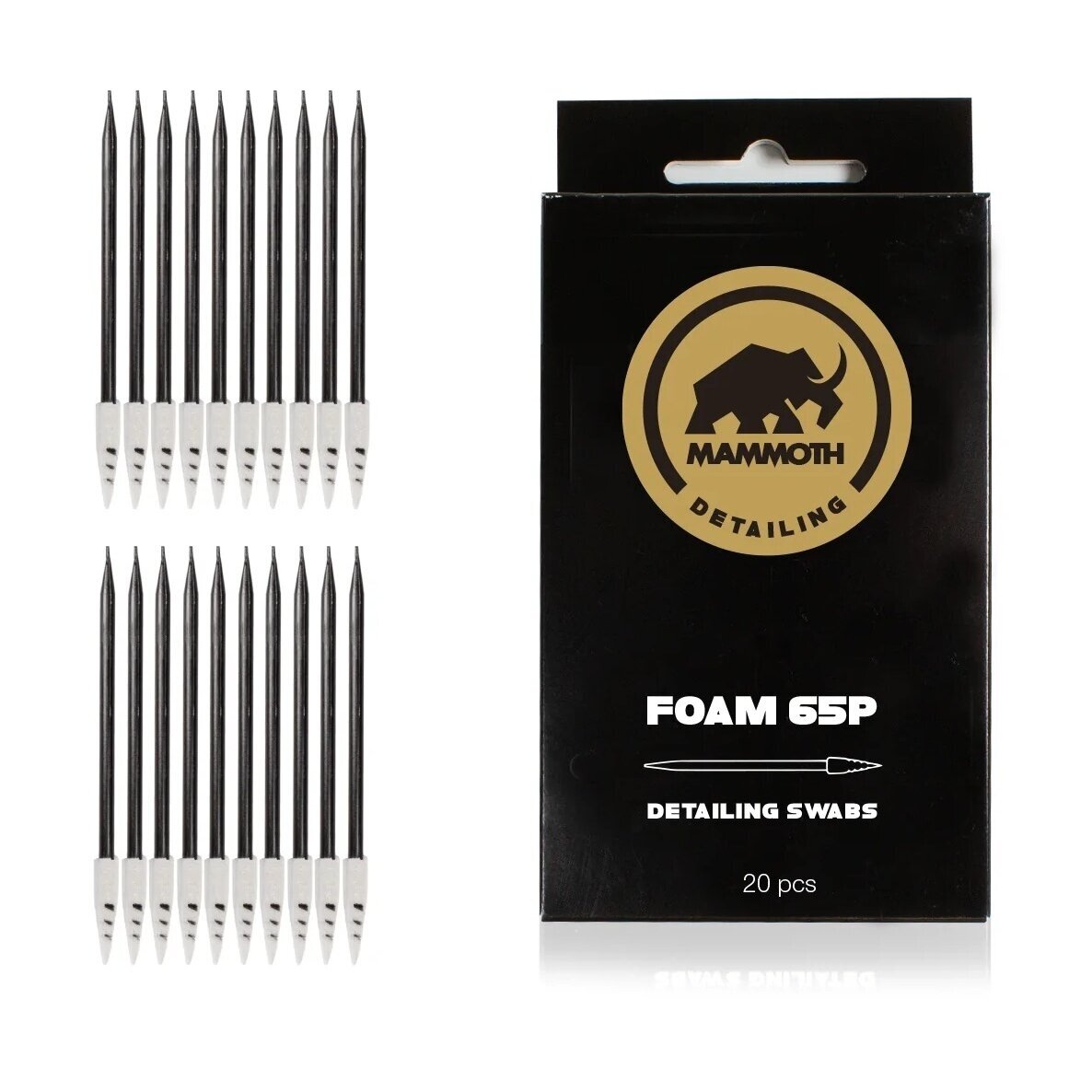 Mammoth Foam 65R Detailing Swabs krapštukai