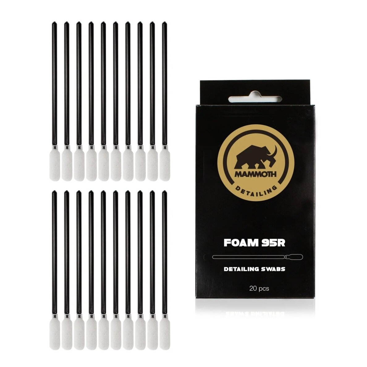 Mammoth Foam 95R Detailing Swabs kėmpinėlės