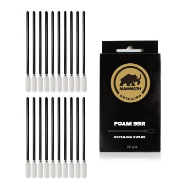 Mammoth Foam 95R Detailing Swabs kėmpinėlės Mammoth Foam 95R Detailing Swabs kėmpinėlės