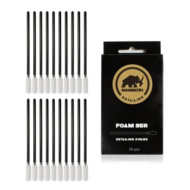 Mammoth Foam 95R Detailing Swabs kėmpinėlės Mammoth Foam 95R Detailing Swabs kėmpinėlės