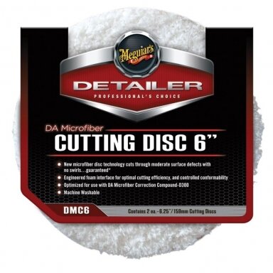Meguiar's DA Microfibre Cutting Disc 6" mikropluošto poliravimo padas Meguiar's DA Microfibre Cutting Disc 6" mikropluošto poliravimo padas