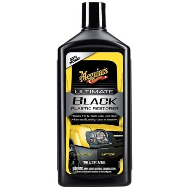 Meguiar's Ultimate Black Plastic Restorer plastiko atnaujintojas Meguiar's Ultimate Black Plastic Restorer plastiko atnaujintojas