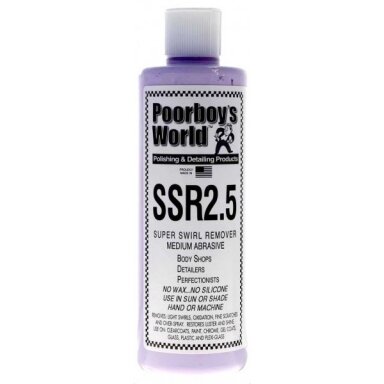 Poorboy's World SSR2.5 473ml poliravimo pasta Poorboy's World SSR2.5 473ml poliravimo pasta