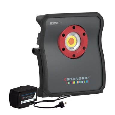 Scangrip Multimatch 3 Connect LED žibintas su maitinimo šaltiniu